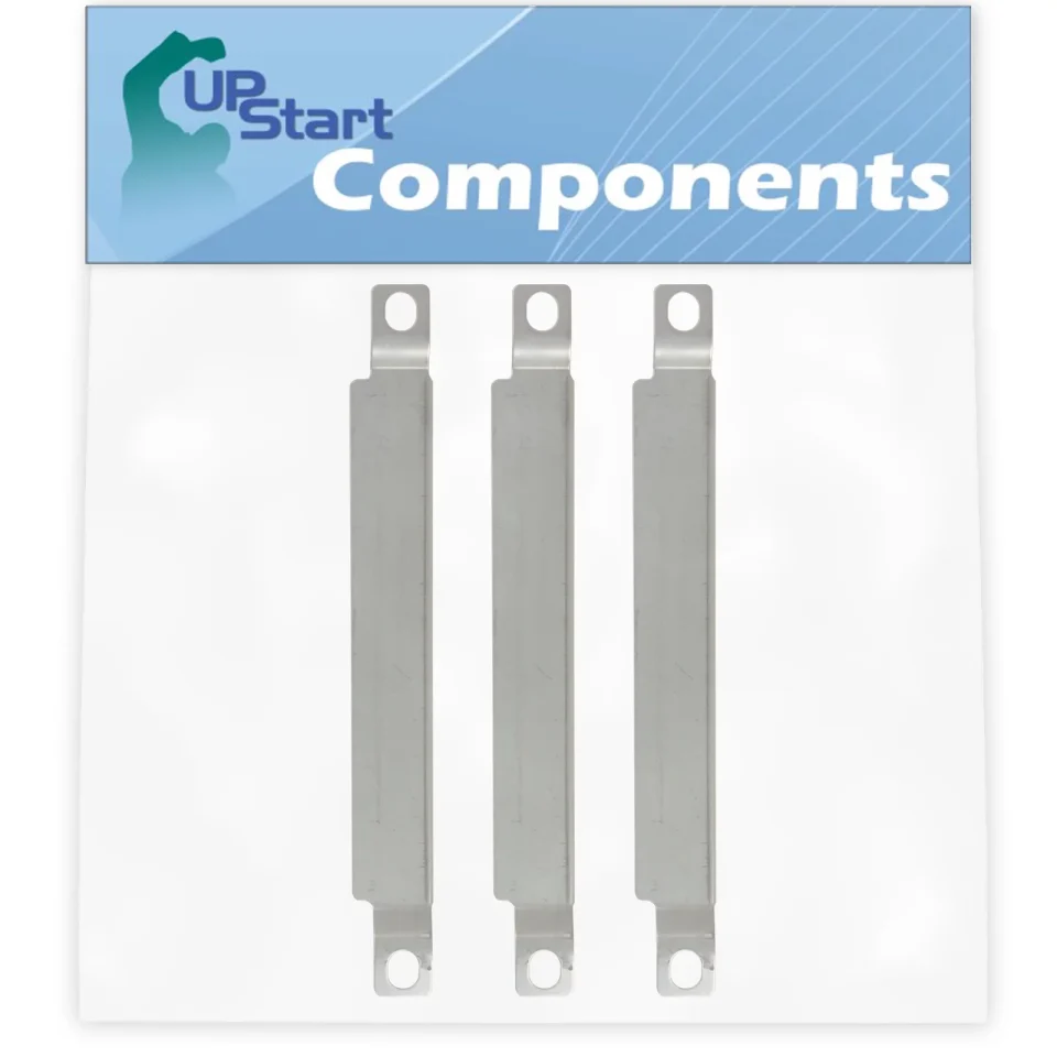 Glass 3-Pack BBQ Grill Burner Crossover Tube Replacement Parts for Master Chef G45101 - Compatible Barbeque Carry Over Channel Tube