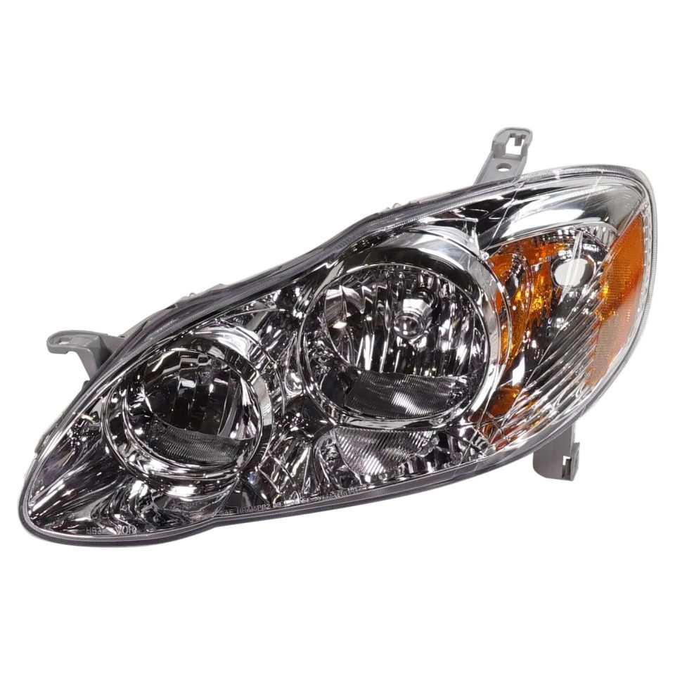 Polished Headlight Headlamp Driver Side Left LH NEW for 05-08 Toyota Corolla CE & LE