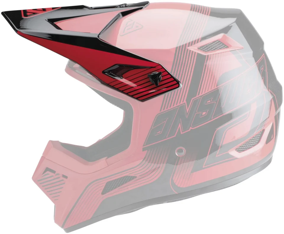 Supreme Cleaning Answer AR1 Vendetta Youth Helmet Visor/Peak Red/Black