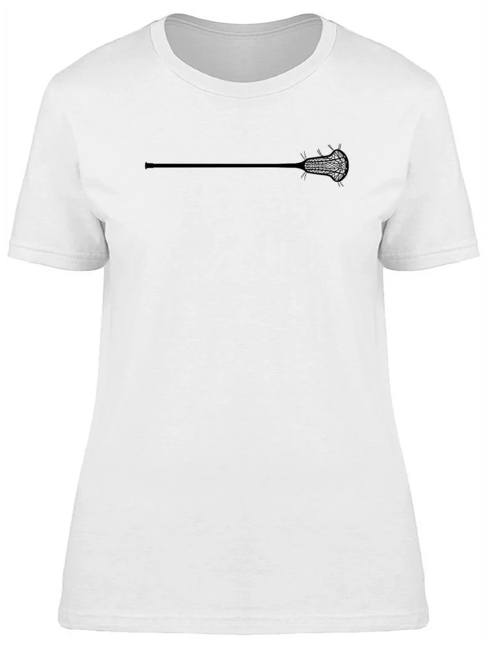 Ceramic Lightweight Lacrosse Stick Sketch T-Shirt Women -Image by Shutterstock, Female x-Large