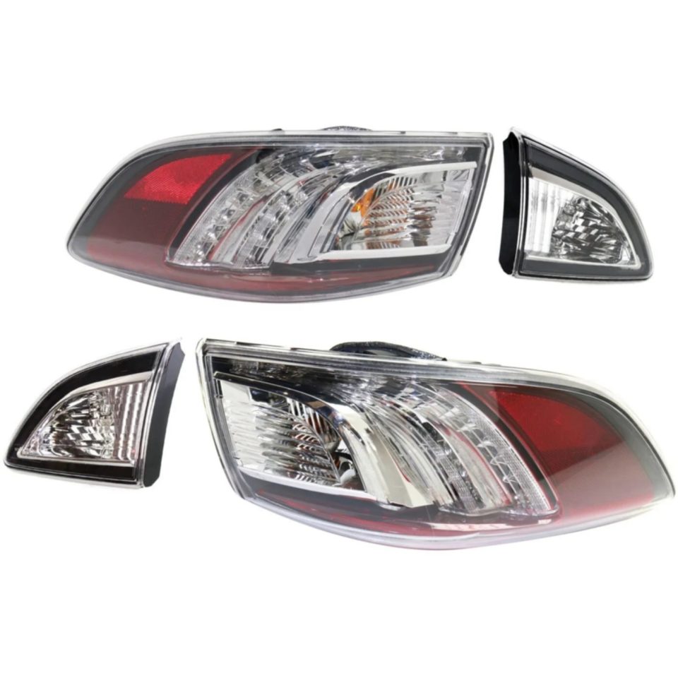 Wooden Tail Light For 2010-2013 Mazda 3 Driver and Passenger Side