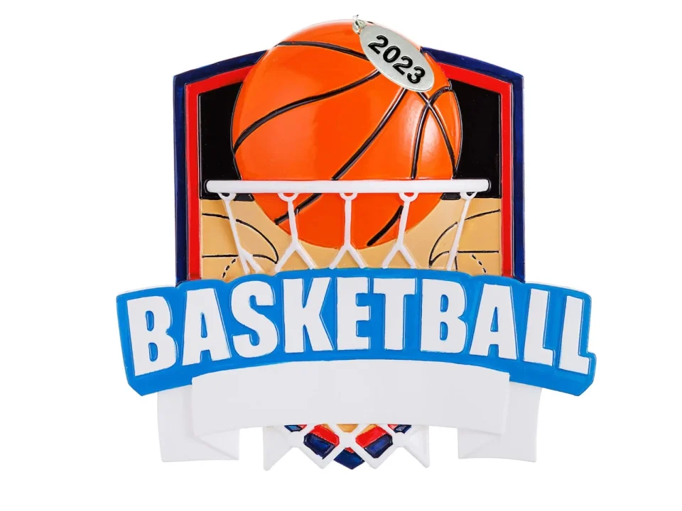Versatile Basketball Ornaments, 2023 Basketball Ornament to Personalize, Basketball Gift Idea, Basketball Christmas Tree Ornaments for Boys or Girls, Includes Hangtag and Gift Box (Basketball)