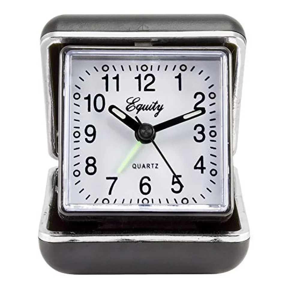 BPA-Free Portable Equity by La Crosse 20080 Folding Travel Quartz Alarm Clock
