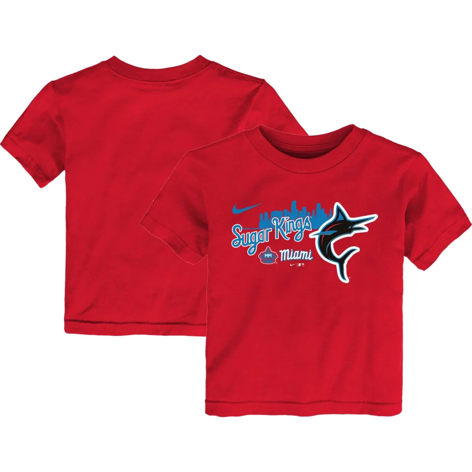 Clear Portable Toddler Nike Red Miami Marlins City Connect Graphic T-Shirt