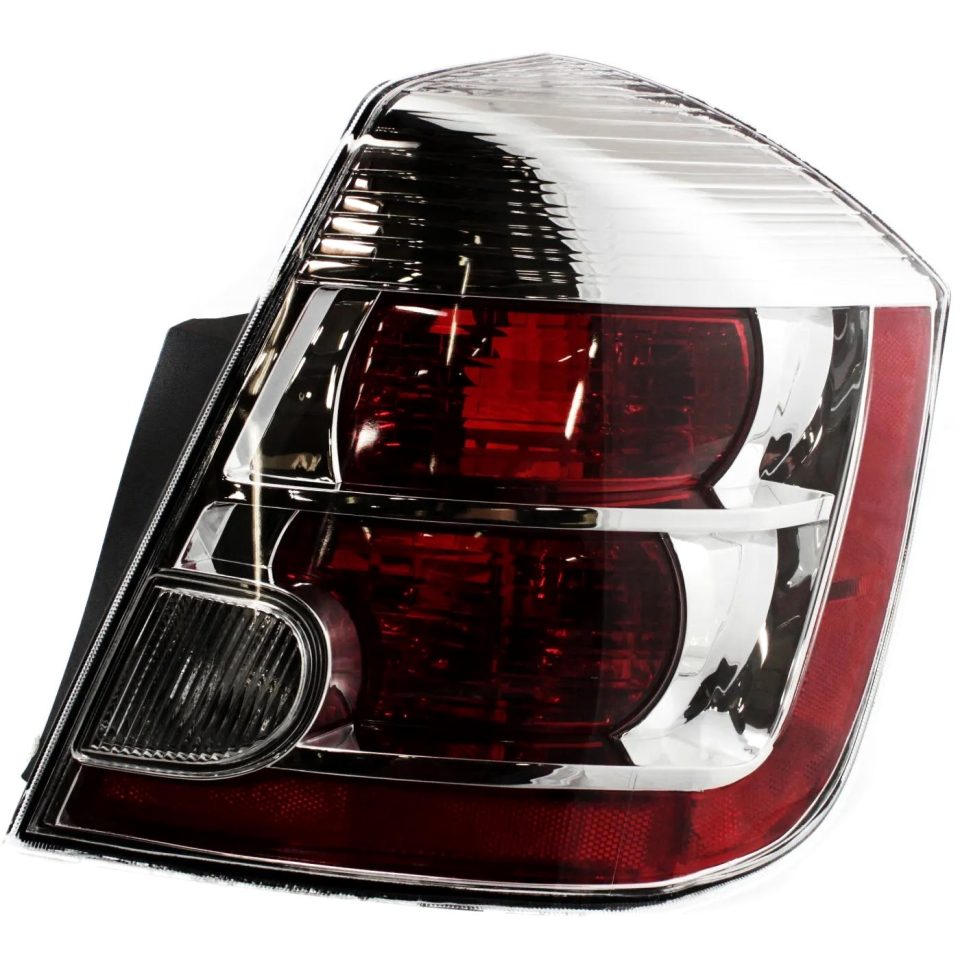 Ceramic Halogen Tail Light For 2007-2009 Nissan Sentra 2.0L Eng. Right Clear & Red Lens