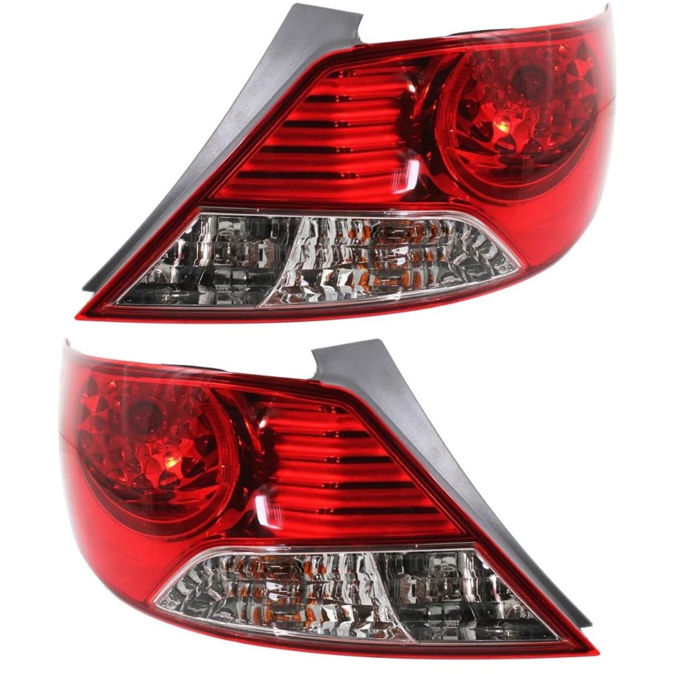 Best-Selling Halogen Tail Light Set For 2012-2014 Hyundai Accent Clear/Red w/ Bulbs 2Pcs