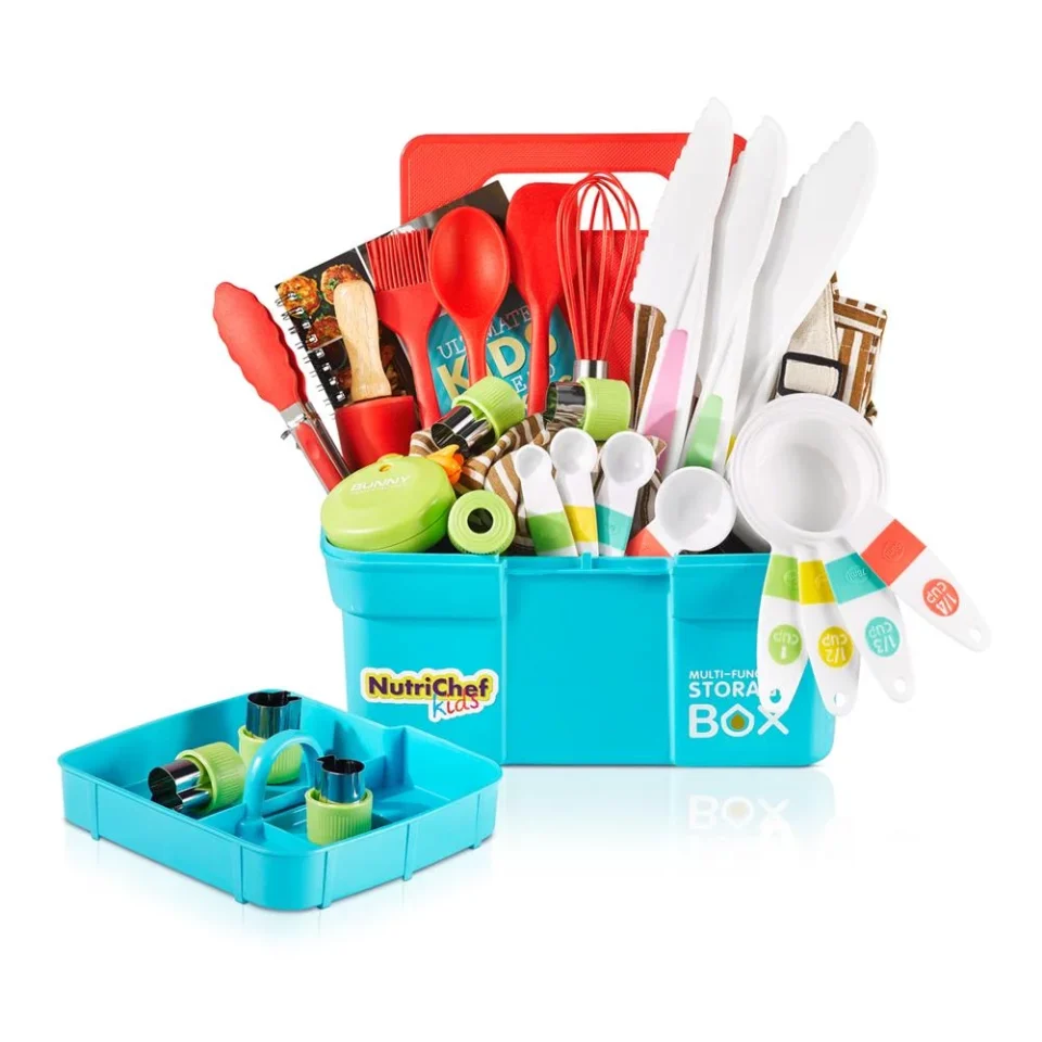 Natural Cleaning NutriChef Kids Cooking & Baking Set Complete Set for Girls & Boys, Includes Little Chef's Apron