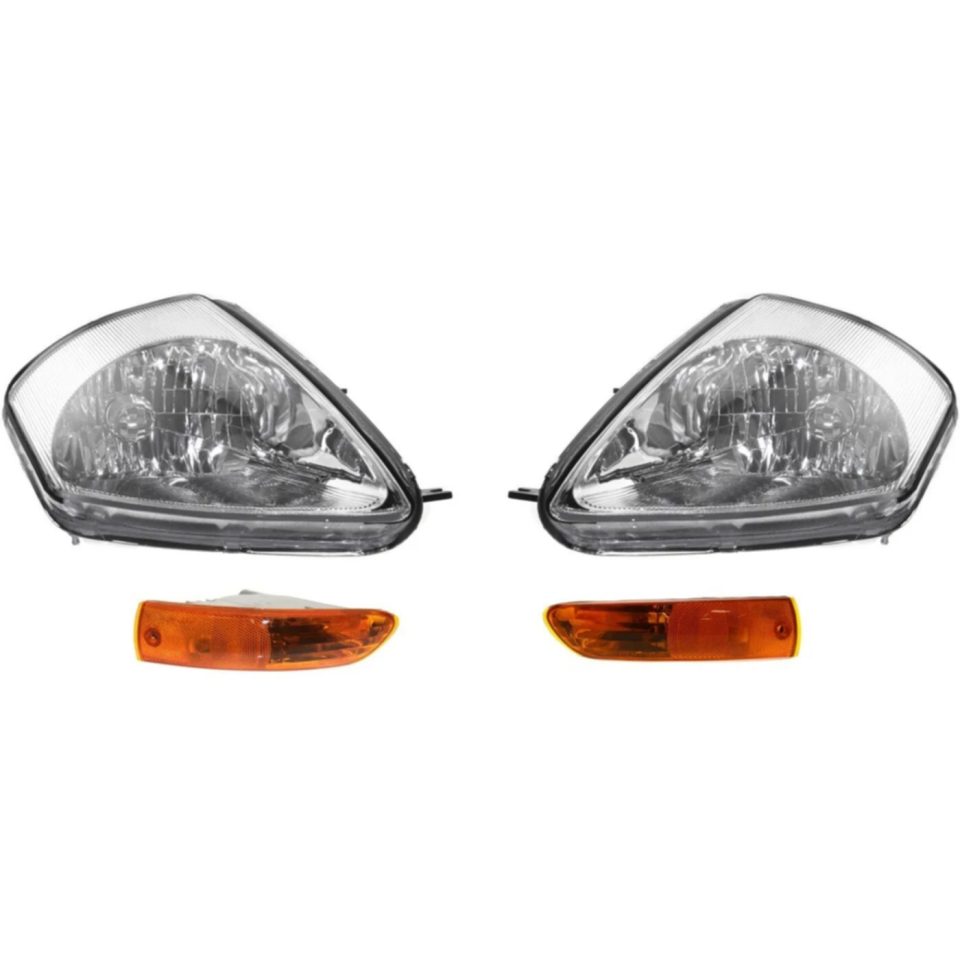 Lightweight Gift-Ready Headlight Kit For 2002-2005 Mitsubishi Eclipse Left and Right 4Pc