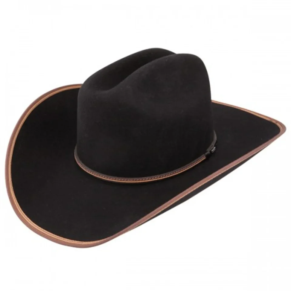 Supreme Wooden Stetson Foothills 3X Wool Black - Hats Wools - Swfthsb724007