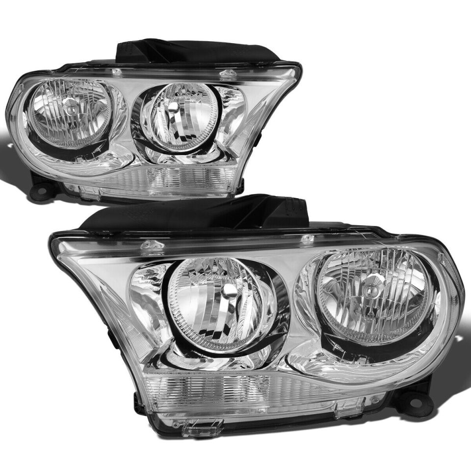 Natural 11-13 Dodge Durango Chrome Housing Clear Corner Headlight/Lamp