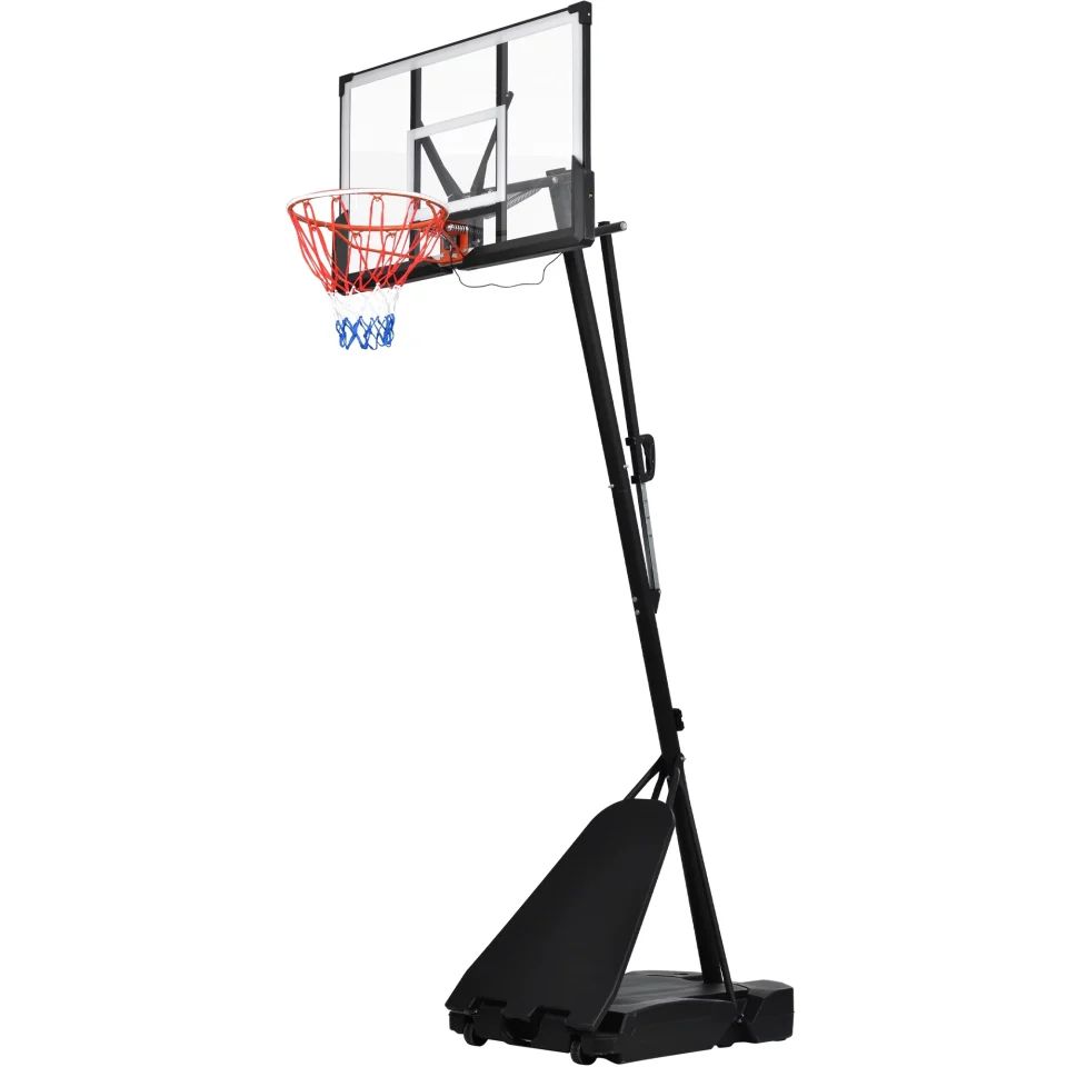 Eco-Friendly Dcenta Portable Basketball Hoop Basketball System 8-10ft Height Adjustment for Youth Adults Basketball Hoop , Colorful , WaterproofﾣﾬSuper Bright to Play at Night Outdoors,Good Gift for