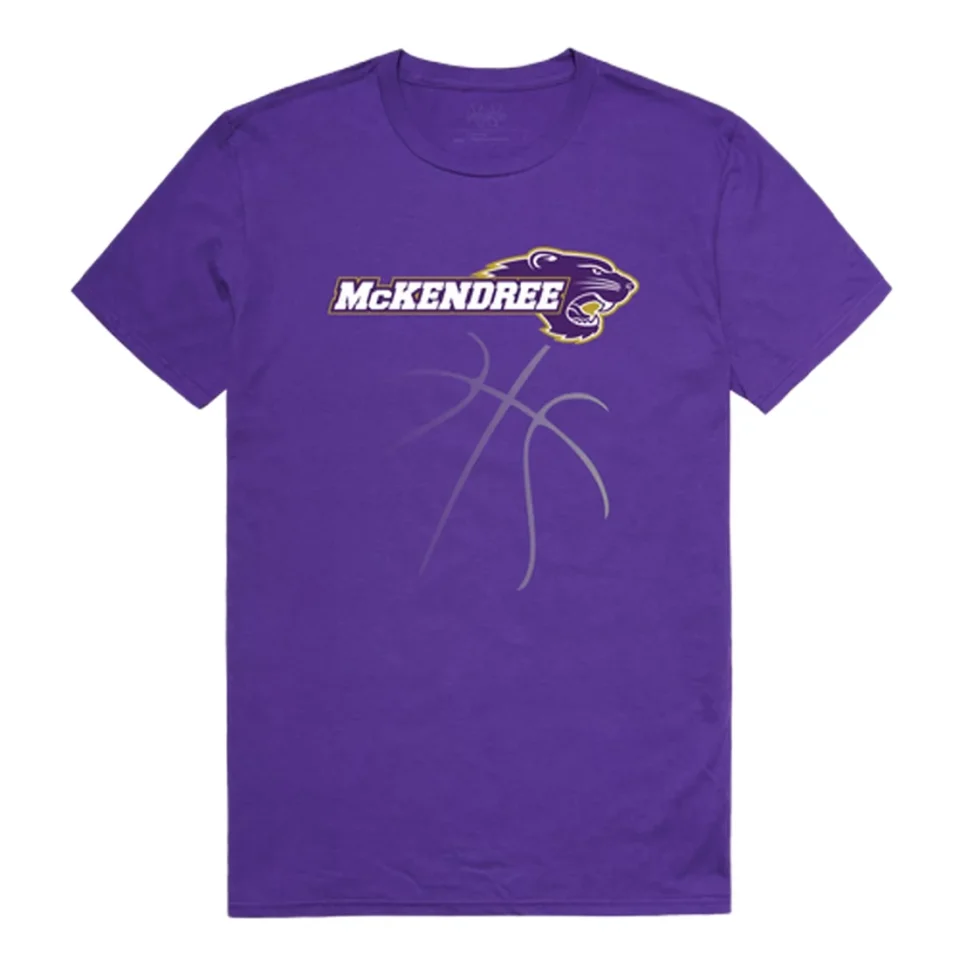 Glossy Kitchen W Republic McKendree University Bearcats College Basketball T-Shirt, Purple - Large