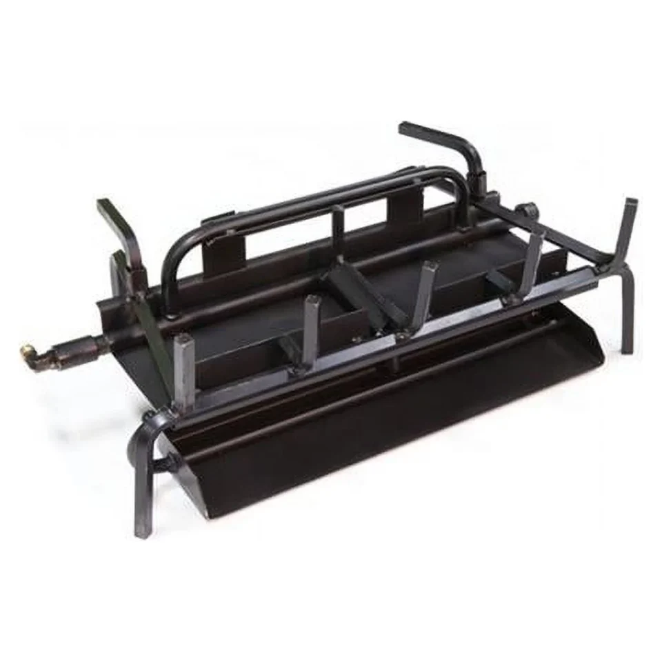 Eco-Friendly Cast Iron Grand Canyon Gas Logs 3BRN-30-SS Stainless Steel 3 Burner, 30 in.