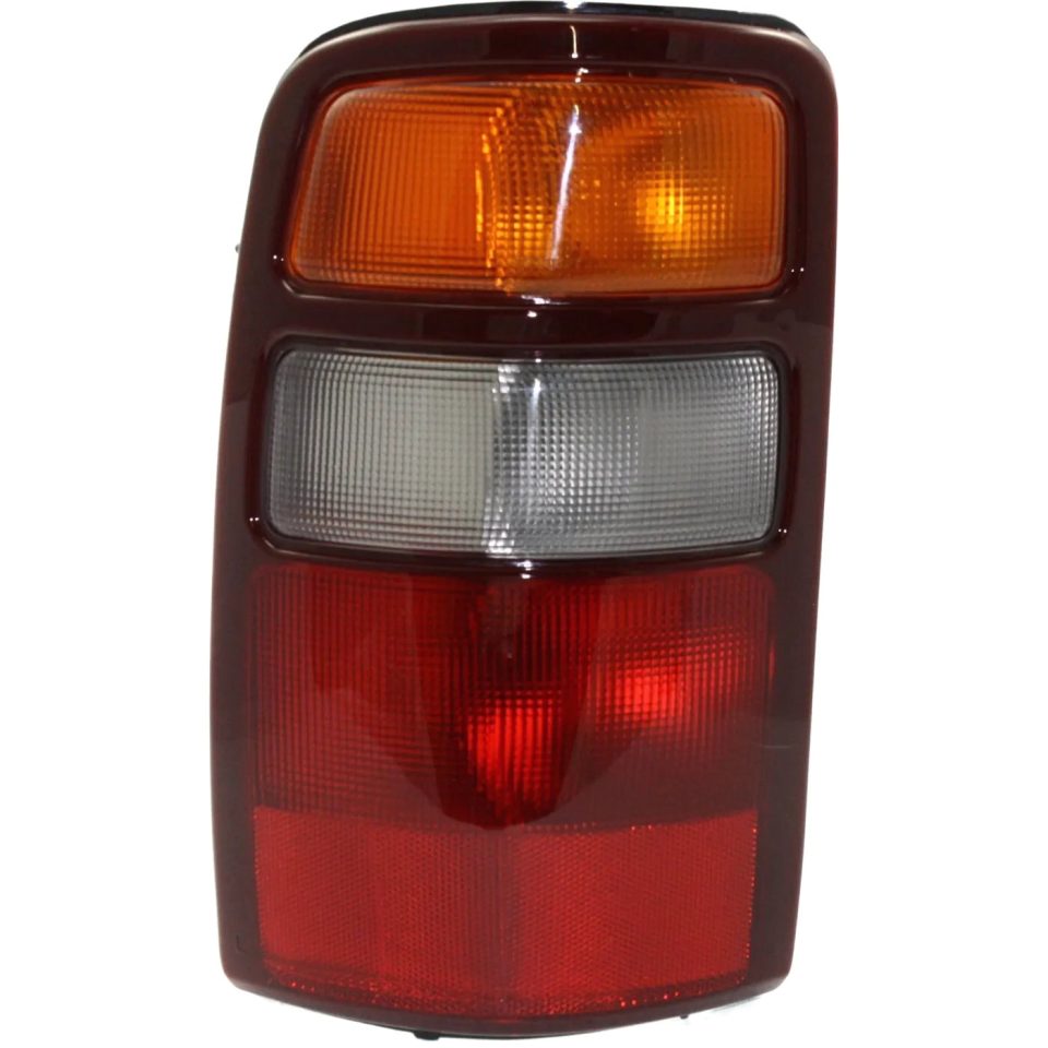 Glossy Durable Halogen Tail Light For 2000-2003 Chevy Tahoe Left Amber/Clear/Red Lens w/ Bulbs