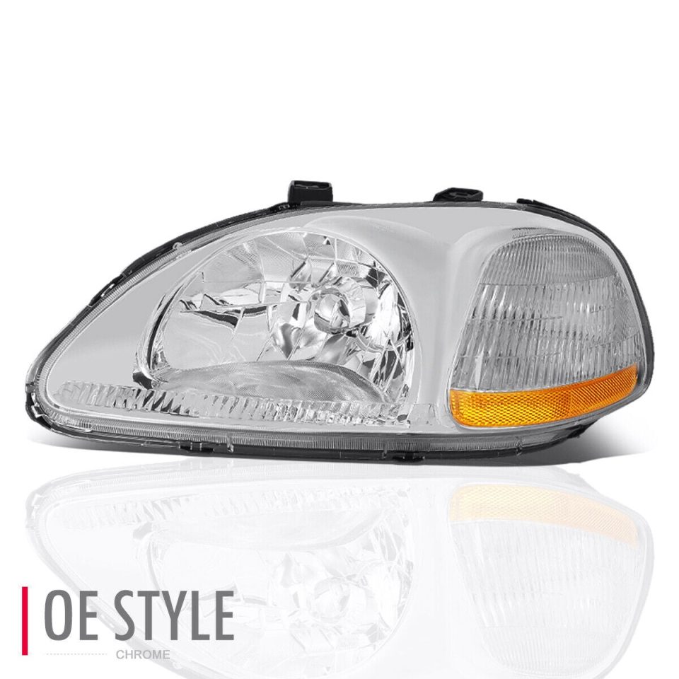 Food-Grade Matte 96-98 Honda Civic OE Style Front Driving Headlight Headlamp Left HO2502110