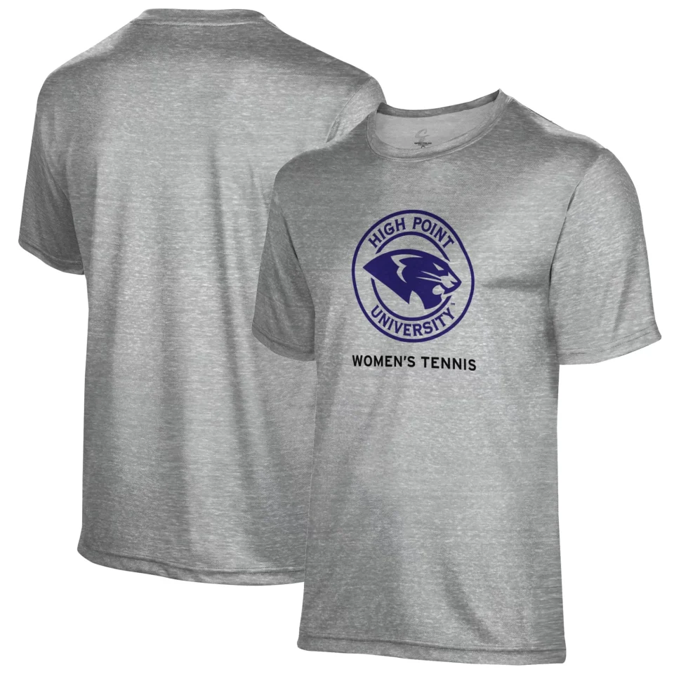 Popular Men's Gray High Point Panthers Women's Tennis Name Drop T-Shirt