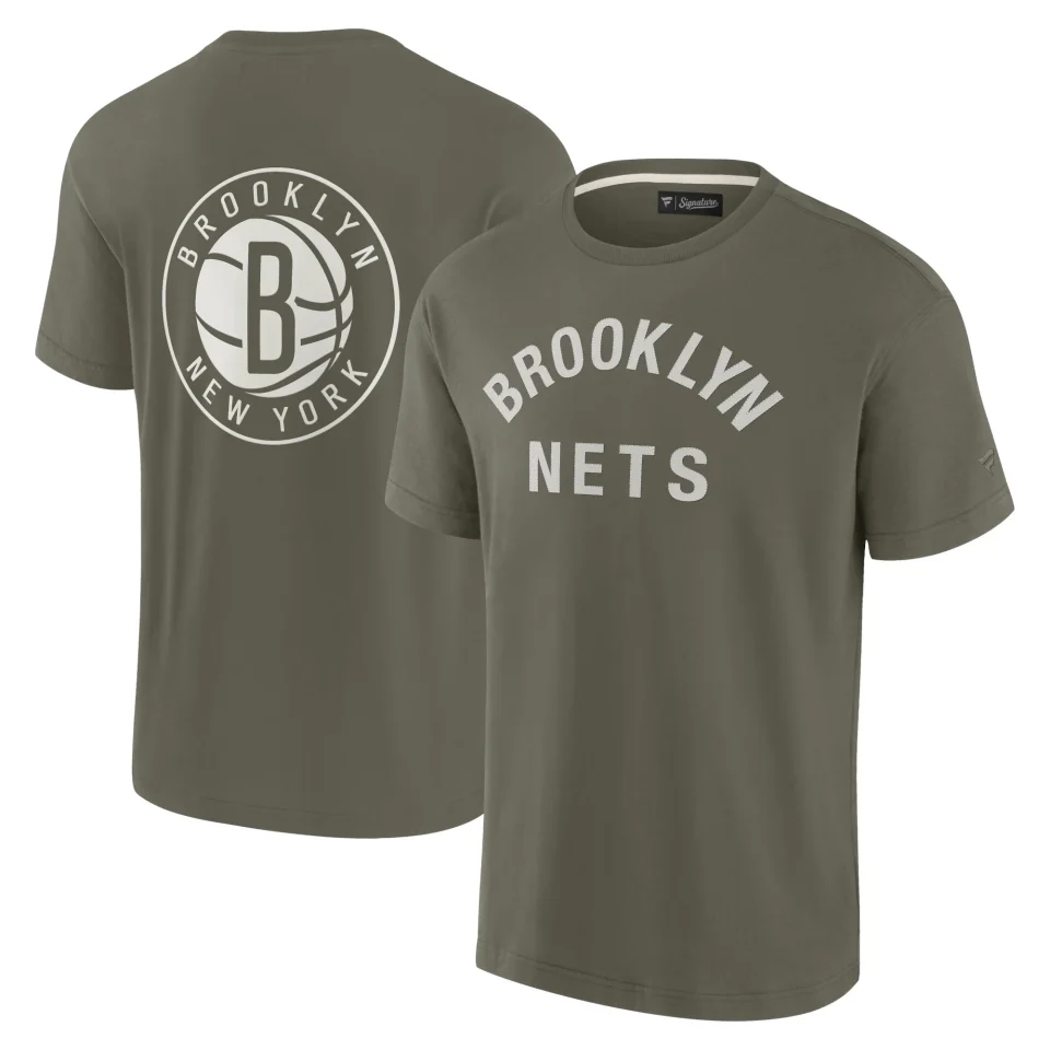Premium Kitchen Unisex Fanatics Signature Olive Brooklyn Nets Elements Super Soft Short Sleeve T-Shirt