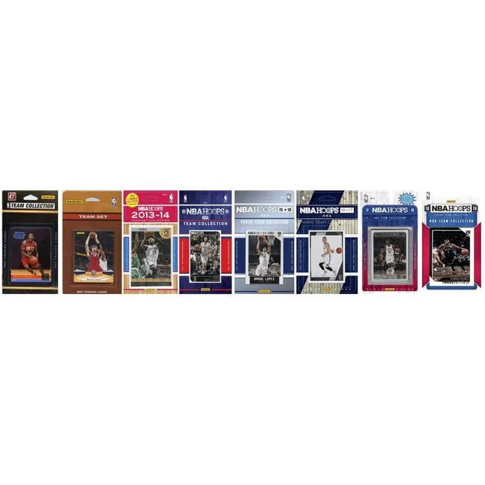Glossy Cooking C&I Collectables NBA Brooklyn Nets 8 Different Licensed Trading Card Team Sets