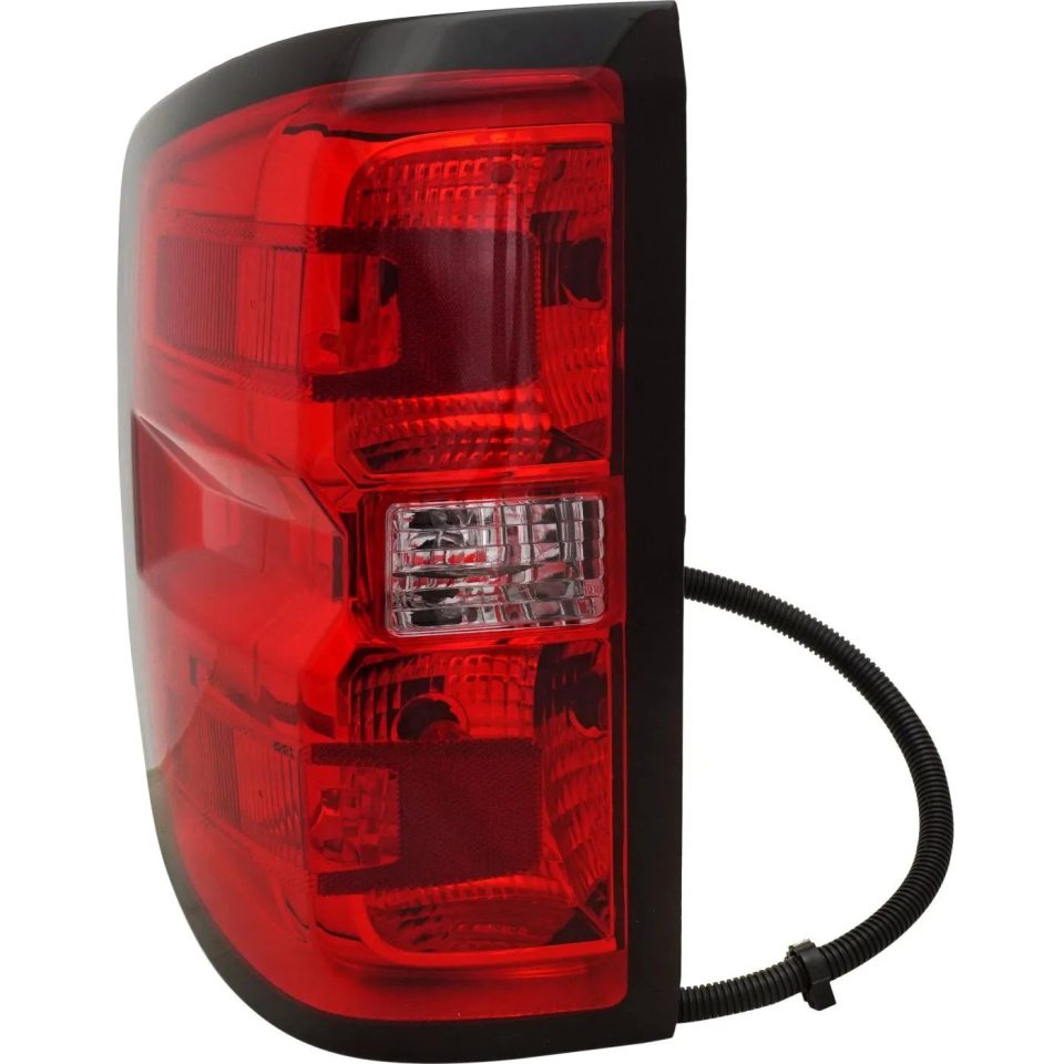 Supreme Baking Tail Light For 2016-2018 Chevy Silverado 1500 16-19 2500 HD LH Clear/Red CAPA