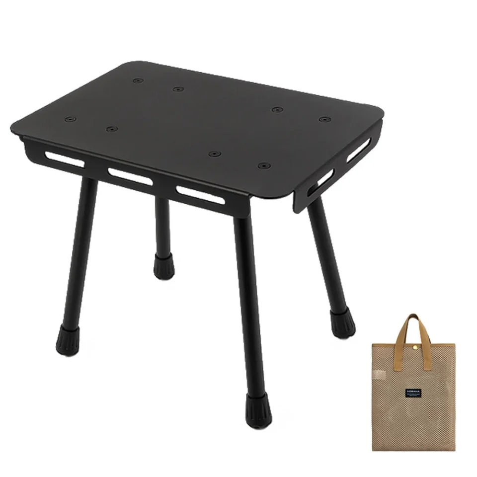 Frosted Nobana Detachable Teapoy Stool, Aluminum Alloy Foldable Seat for Camping and Fishing