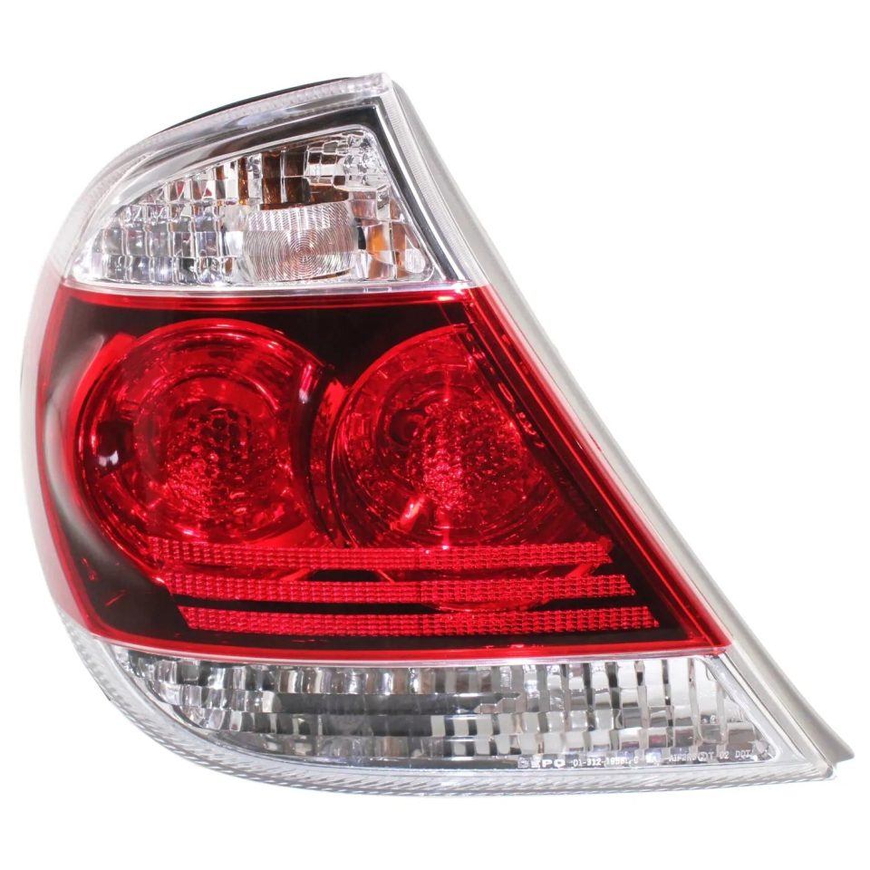 Glass Halogen Tail Light For 2005-2006 Toyota Camry SE Left Clear & Red Lens w/ Bulbs