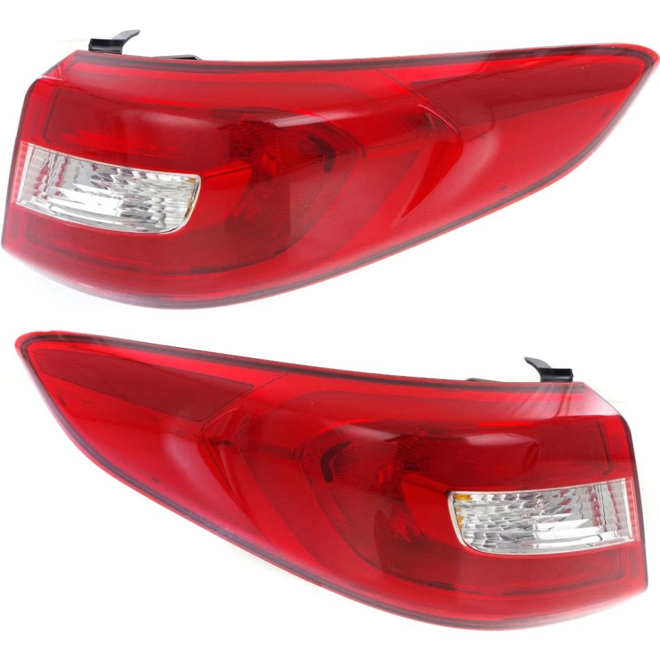 Essential Portable Tail Light For 2015-2017 Hyundai Sonata Set of 2 LH and RH Outer
