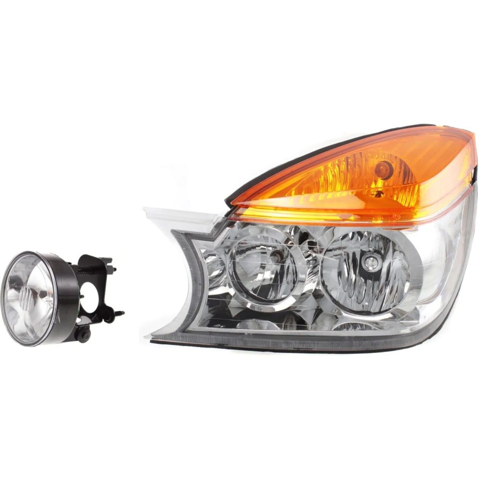 Cast Iron Thickened Headlight Kit For 2002-2003 Buick Rendezvous Driver Side Clear Lens Halogen
