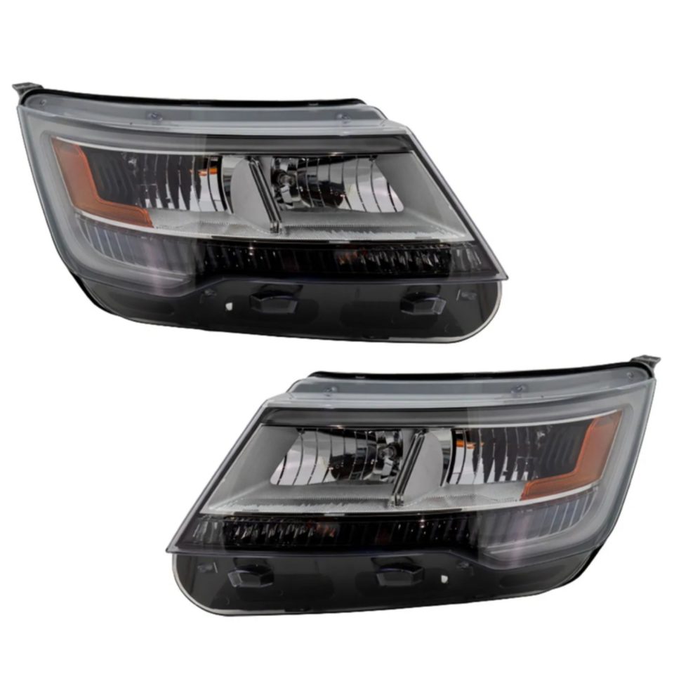 Glass Headlight Set For 2018-2019 Ford Explorer Left and Right HID/Xenon To 4-4-18