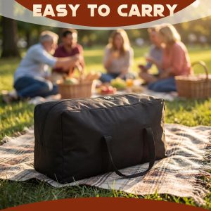 Select Geetery 15 Pcs Pre-seasoned Cast Iron Cookware Set. Dutch Oven Camping Accessories Kit with Skillet. Pan. Pot. Gloves. Lid Lifter. Storage Bag