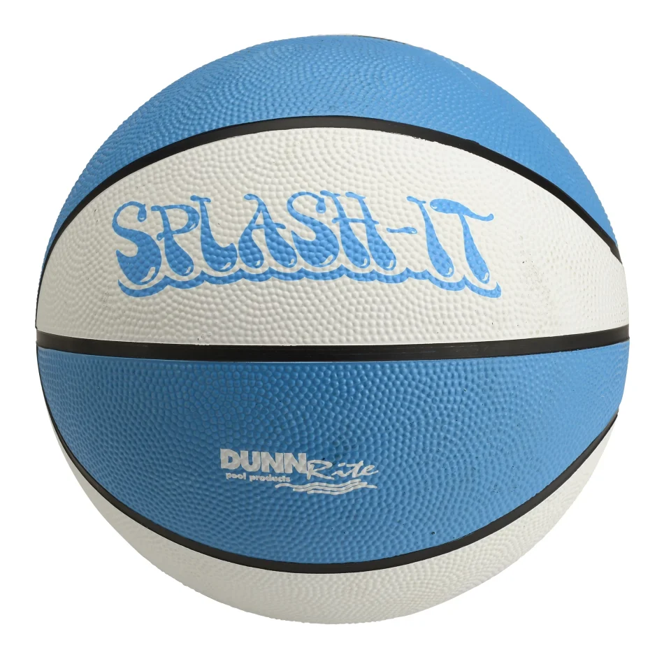 Space-Saving Dunn Rite 9 Large Blue Pool/Water Basketball (B170)