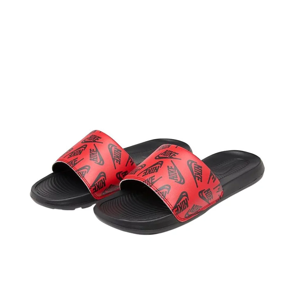 Cooking Men's Nike Victori One Slide Print University Red/Black-Black (CN9678 601) - 9